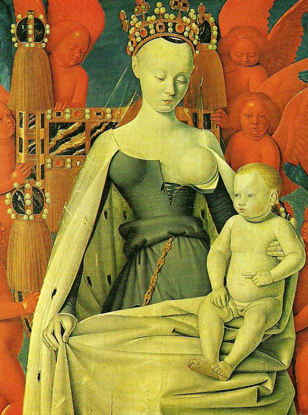 virgin and child ,also know as agnes sored